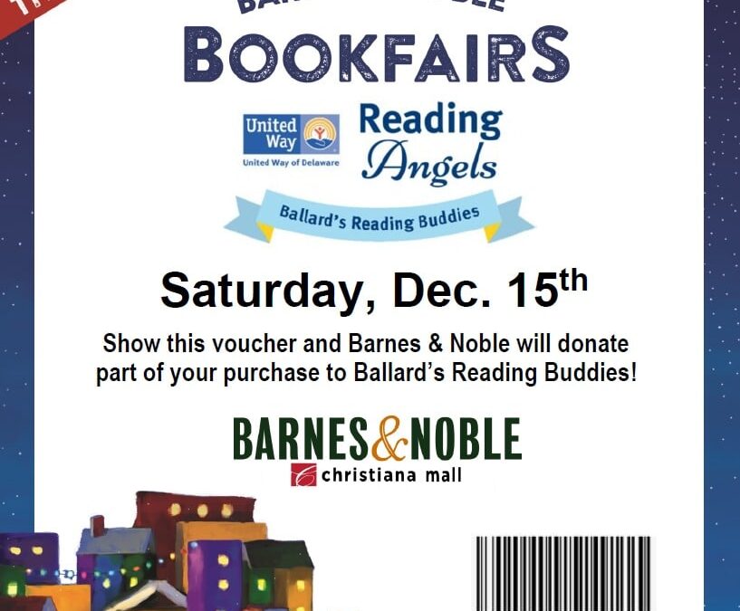 Barnes & Noble — Ballard’s Reading Buddies — social media bookfair graphic