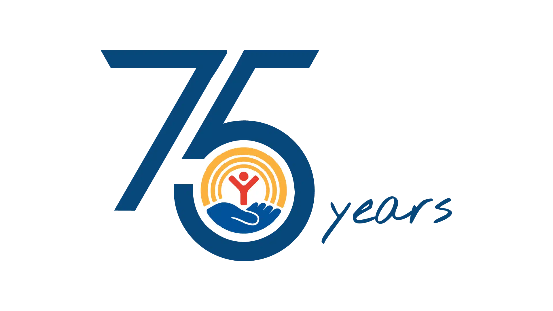 Logotipo del 75º aniversario de la UWDE