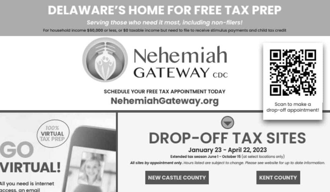 United Way of Delaware - Nehemiah Gateway Free Tax Prep Services 
