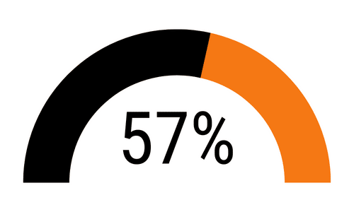57% of Delaware high school graduates enroll in college (4900)*