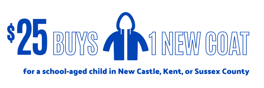 $25 buys a coat for a school-aged child in Delaware (2) $25 buys a coat for a school-aged child in Delaware (2)