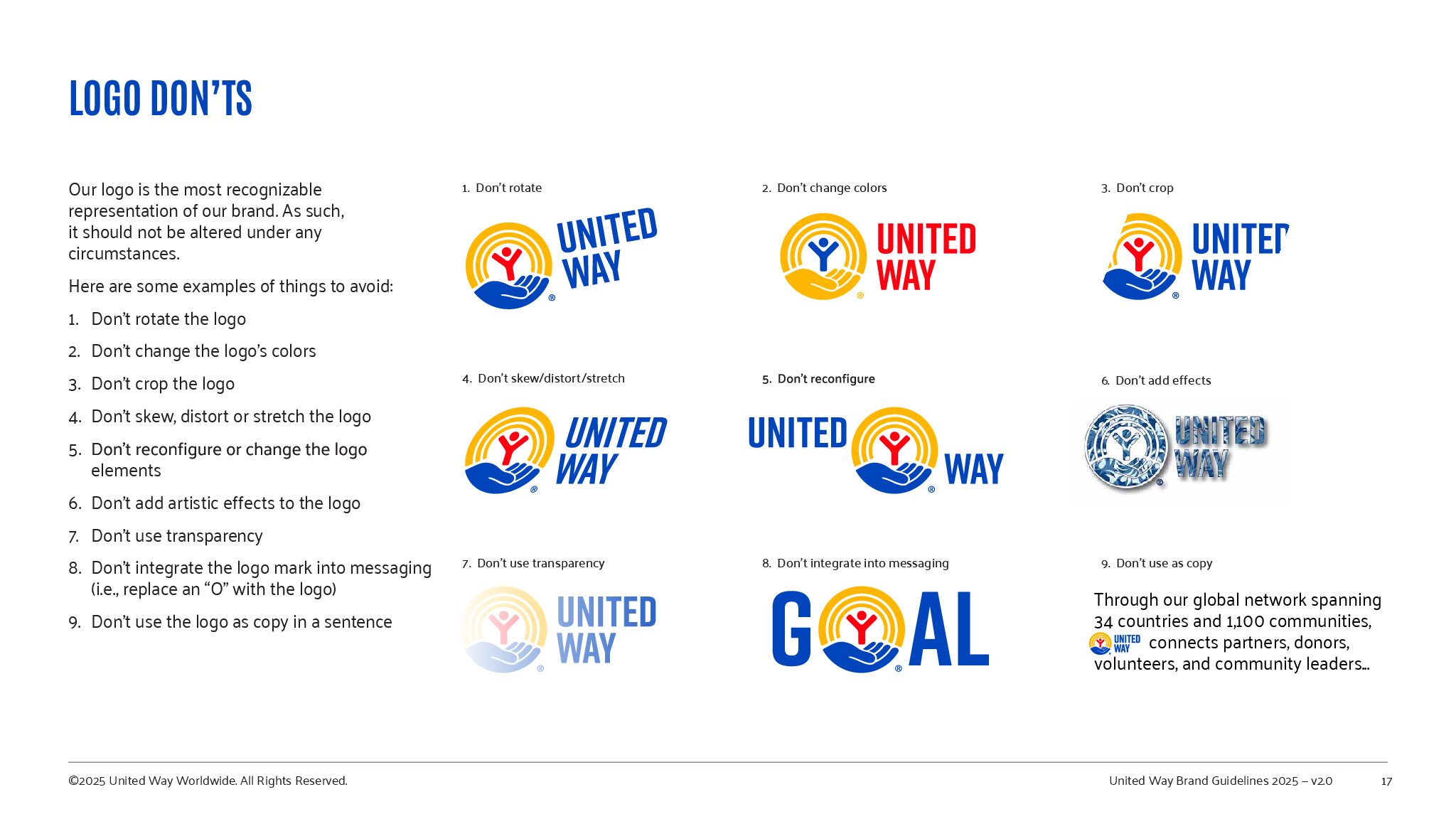 United Way Logo Usage UWDE Brand Guidelines - Logo usage