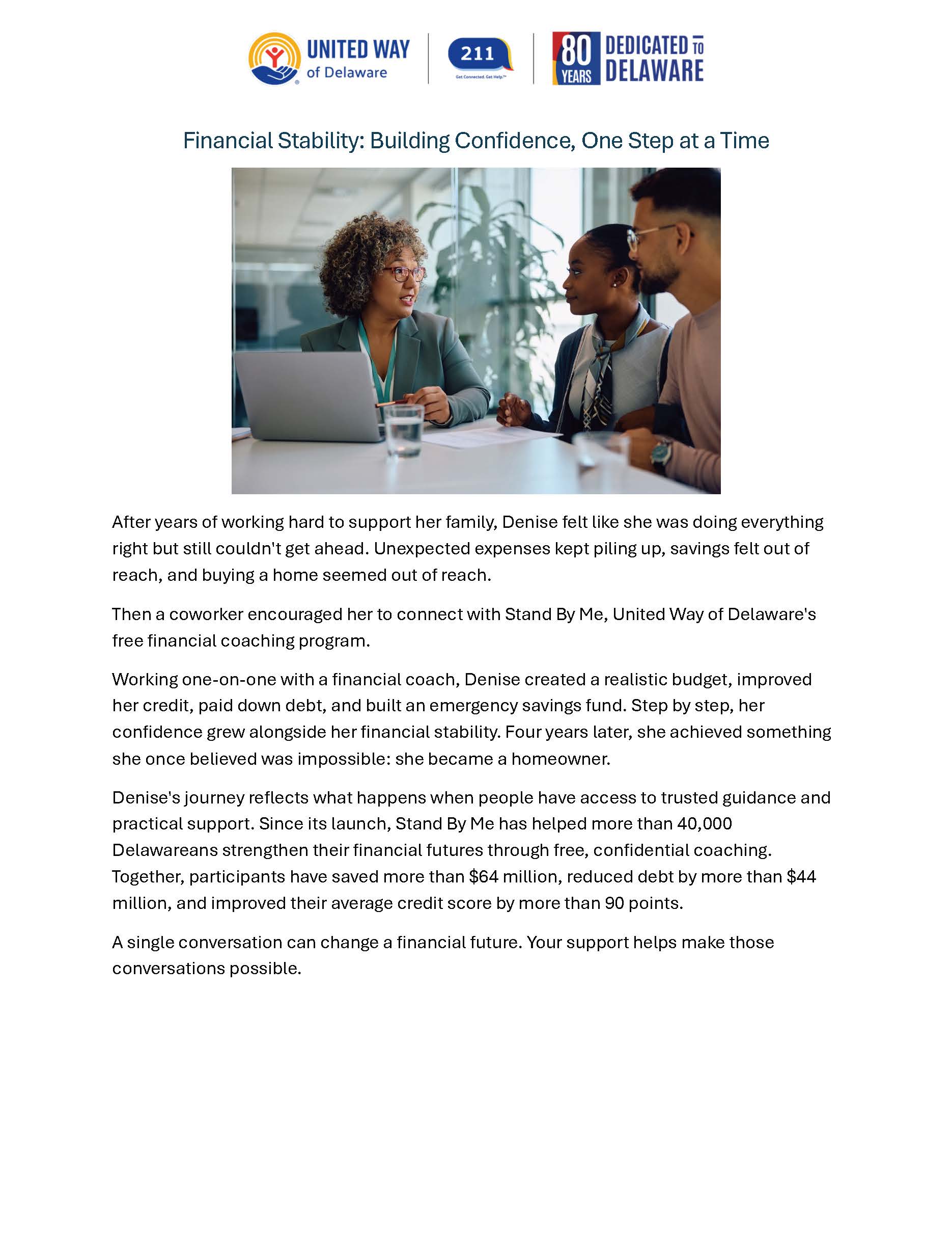 Impact Stories - Financial Stability Impact Stories - Financial Stability